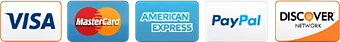 Accepted payment cards